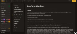 SlotLair welcome offer and wagering conditions on the official bonus terms page